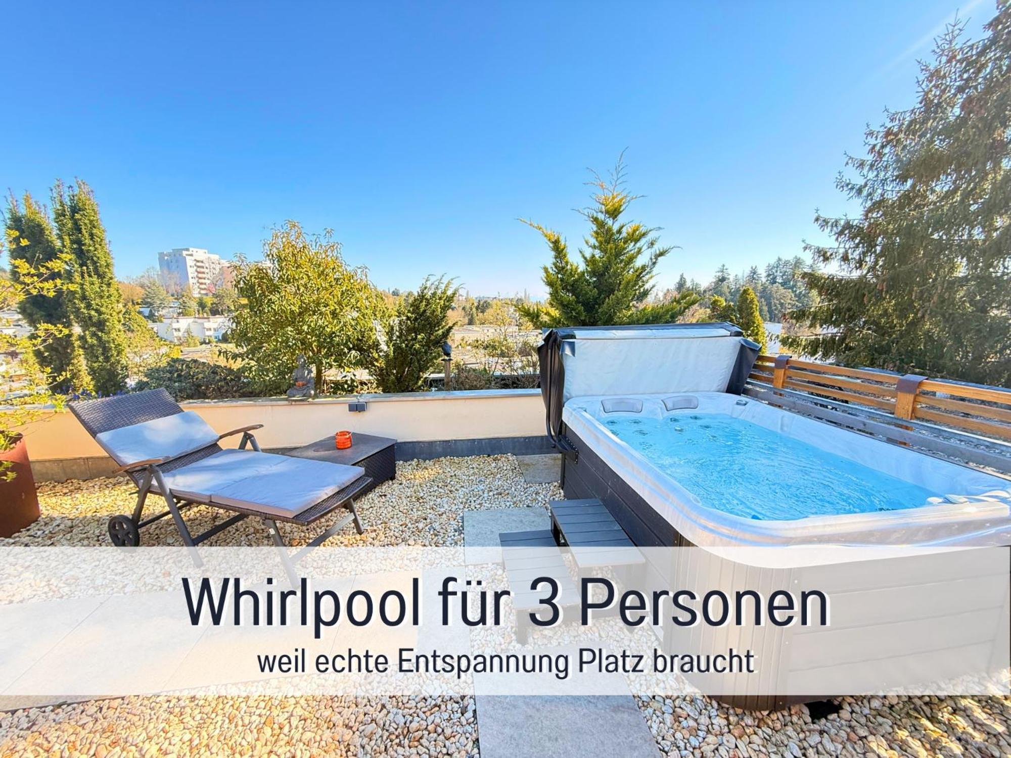Sonnenterrasse - 3 Schlafzimmer, Whirlpool & Alpenblick - Perfekt Fuer Romantik Oder Familienurlaub Mit Kind , Hund Willkommen By Ferienwohnenamsee - Иберлинген Экстерьер фото